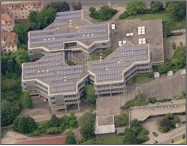 Beispielgebäude Luftbild