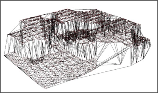 Beispielgebäude Triangulation